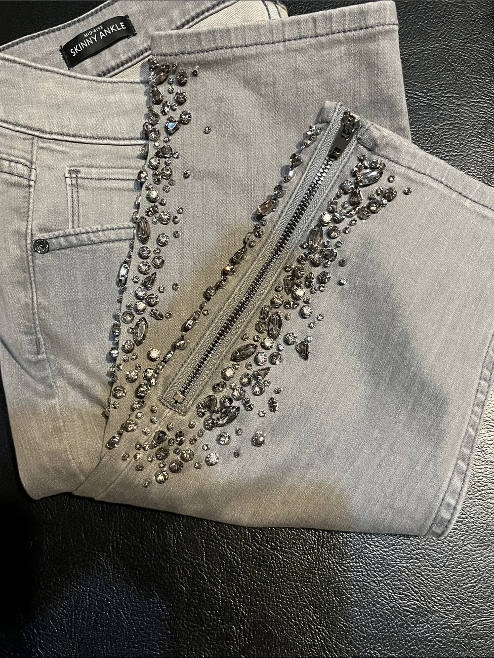 WHBM black embellished jeans - Picture 7 of 7